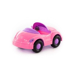Masina decapotabila jucarie, roz, 25x13x12 cm