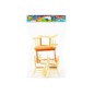 Set masa si scaune pentru papusi, 7 piese, 21x12x6 cm