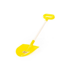Lopatica din plastic, maner confectionat din lemn, diverse culori, 60x16x5 cm