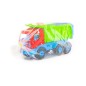 Camion pentru nisip, multicolor, lopata si grebla incluse, 67x26x36 cm
