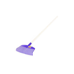Grebla jucarie din plastic cu maner de lemn, 78x27x4 cm