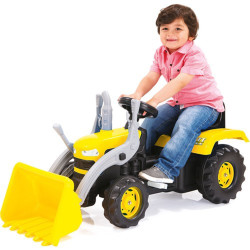Tractor excavator cu pedale, 53x113x45cm, cupa frontala detasabila