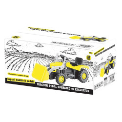 Tractor excavator cu pedale, 53x113x45cm, cupa frontala detasabila
