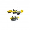 Tractor excavator, cu pedale si remorca, volan mobil, 183x54x45 cm