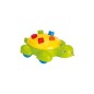 Testoasa pe roti, jucarie educativa cu forme geomatrice, 13x39x25 cm