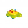 Testoasa pe roti, jucarie educativa cu forme geomatrice, 13x39x25 cm