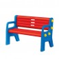 Bancuta copii, jucarie terasa, 67x109,5x50 cm, rosu-albastru Bancuta copii, jucarie terasa, 67x109,5x50 cm, rosu-albastru