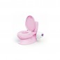 Olita tip WC, cu sunete, suport hartie igienica, plastic roz, 28x39x38 cm Olita tip WC, cu sunete, suport hartie igienica, plastic roz, 28x39x38 cm