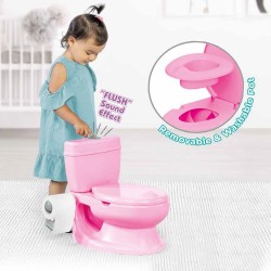 Olita tip WC, cu sunet, roz, 28x39x38cm - Dolu