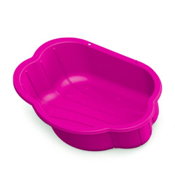 Cutie pentru nisip sau joaca cu apa, material plastic, roz, 20x88x78,5 cm