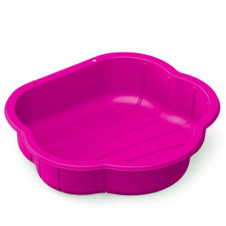 Cutie pentru nisip sau joaca cu apa, material plastic, roz, 20x88x78,5 cm
