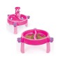 Masuta multifunctionala 3 in 1, jucarie pentru apa, nisip, roz, 77x98x98 cm