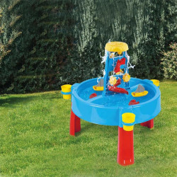 Masuta 3 in 1 cu activitati, multiple jocuri nisip si apa, 98x98x77 cm