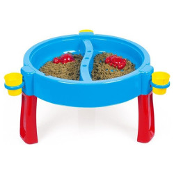 Masuta 3 in 1 cu activitati, multiple jocuri nisip si apa, 98x98x77 cm