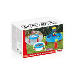 Masuta 3 in 1 cu activitati, multiple jocuri nisip si apa, 98x98x77 cm
