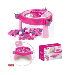 Masuta activitati, multifunctionala, 100 cuburi constructii