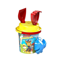 Set galetusa nisip si accesorii, personaje Paw Patrol, 14 cm