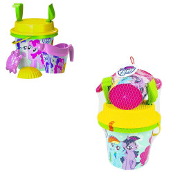 Galetusa My Little Pony, diverse accesorii pentru nisip, 20 cm