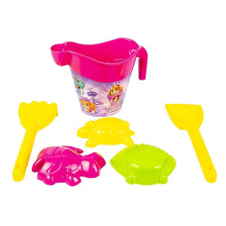 Set galetusa nisip si accesorii, constructie castel, print Paw Patrol, 20 cm