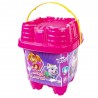 Set galetusa nisip si accesorii, constructie castel, print Paw Patrol, 20 cm