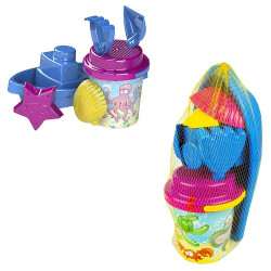 Set 7 jucarii nisip, galetusa, barcuta, multiple accesorii