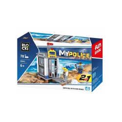 Set joc interactiv inchisoare, 78 blocuri de constructii, 2 figurine, My Police