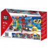 Joc constructii, 87 piese pompieri, masina, elicopter, platforma pompieri