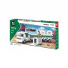 Tir si containere, 343 piese de construit, joc interactiv copii 6 ani+