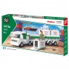 Tir si containere, 343 piese de construit, joc interactiv copii 6 ani+