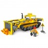 Joc constructie, buldozer, 250 blocuri plastic