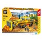 Joc constructie, buldozer, 250 blocuri plastic