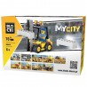 Set construit My City, stivuitor si figurina, 70 piese