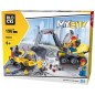 Set 196 piese construit, vehicule si muncitor constructii, My City Set 196 piese construit, vehicule si muncitor constructii, My City
