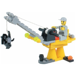 Set de construit 3 in 1, macara cu scripete mobil, 3:1, joc cu 51 piese