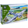 Jucarie de construit cu 402 piese, avion militar biplan, 6+