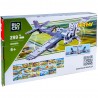 Jucarie de construit cu 402 piese, avion militar biplan, 6+