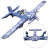 Jucarie de construit cu 402 piese, avion militar biplan, 6+