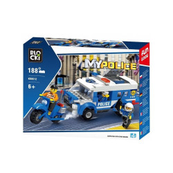 Set 188 piese, brigada de politie, multiple figurine