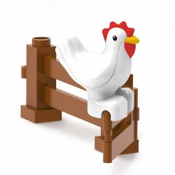 Set piese constructii copii 18 luni+, ferma cu 25 piese