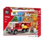 Blocuri de constructie, camion pompieri cu lift, 1 figurina pompier inclusa, 158 piese Blocuri de constructie, camion pompieri cu lift, 1 figurina pompier inclusa, 158 piese