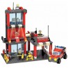 Statie de pompieri, 2 figurine incluse, varsta recomandata 6 ani, 300 blocuri de constructie