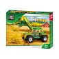 Blocuri de constructie, tractor cu incarcator, 1 figurina fermier, 136 piese Blocuri de constructie, tractor cu incarcator, 1 figurina fermier, 136 piese