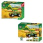 Blocuri de constructie, tractor cu incarcator, 1 figurina fermier, 136 piese Blocuri de constructie, tractor cu incarcator, 1 figurina fermier, 136 piese