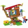 Set constructie Blocki, casa din copac, 140 blocuri pentru constructie, 6 ani+