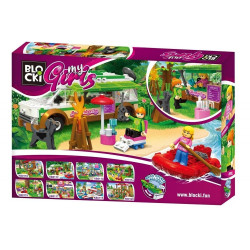 Set 240 blocuri de constructii, rulota camping, 6 ani+