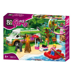 Set 240 blocuri de constructii, rulota camping, 6 ani+