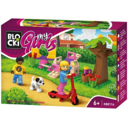 Set constructie, plimbare prin parc, 62 piese, Blocki