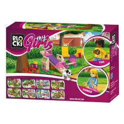 Set constructie, plimbare prin parc, 62 piese, Blocki
