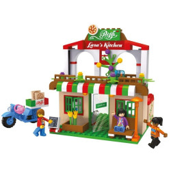 Joc interactiv, pizzeria lui Lary, 263 blocuri pentru constructie