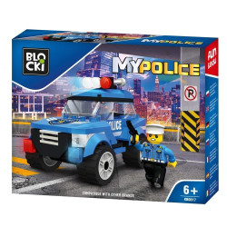 Joc interactiv, Masina de politie pentru patrulare, 111 piese pentru construit